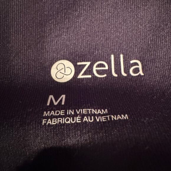 Zella Cropped Leggings Athletic Yoga Black Size Medium M - Picture 5 of 5